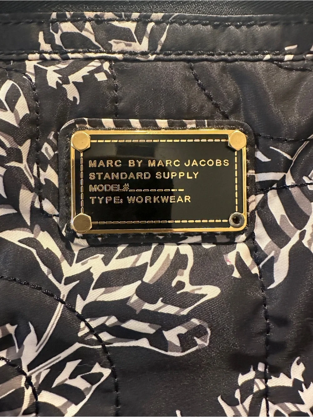 Marc by Marc Jacobs Standard Supply Quilted Laptop Work Tote Floral Nylon Bag